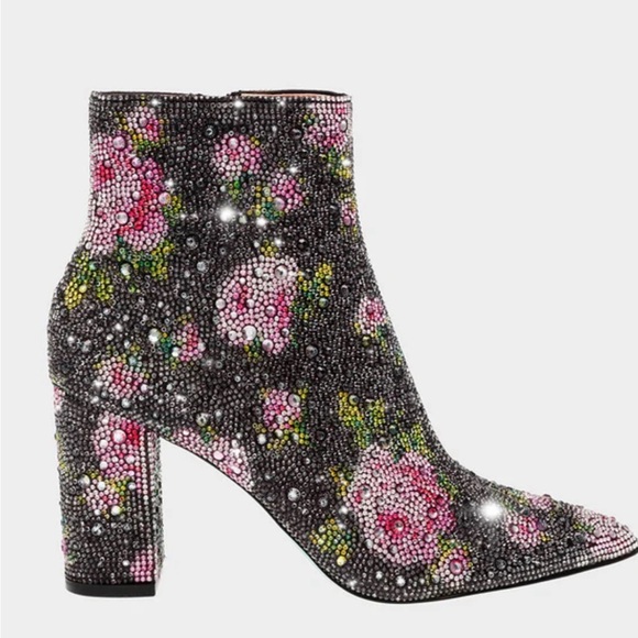 Betsey Johnson SB-Cady black/pink size 7.5. Brand new never worn - Picture 2 of 3